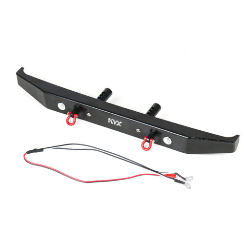 KYX 1/6 Scale Axial SCX6 HD Metal Rear Bumper w/ Led Red Shackle - Picture 7 of 11