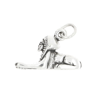 Sterling Silver 3D Great Sphinx of Giza Charm or Pendant