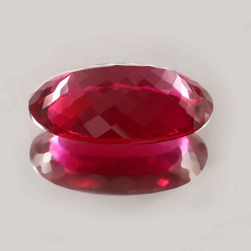 AAA Museum Grade Natural Flawless Burma Ruby Loose Oval Gemstone Cut 30x20 MM - Image 4 of 4