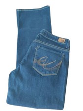X2 Jeans women's jeans size 4R slim W10 low rise flare leg dark wash EUC
