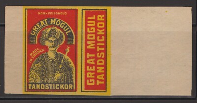 MATCHBOX LABEL SWEDEN - Great Mogul, ARTB - **