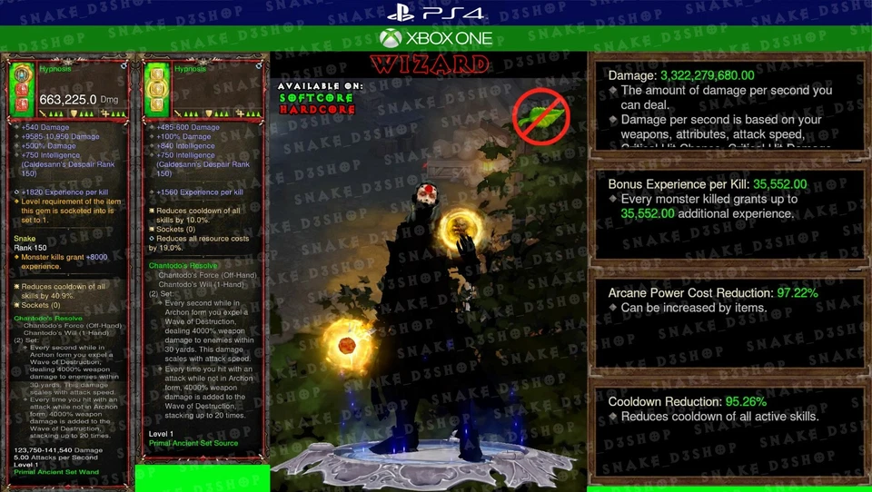 Diablo 3 - PS4/5 - Xbox One - Conjunto exp modificado para todas as classes V.2 - 35k válido até - Imagem 3 de 4