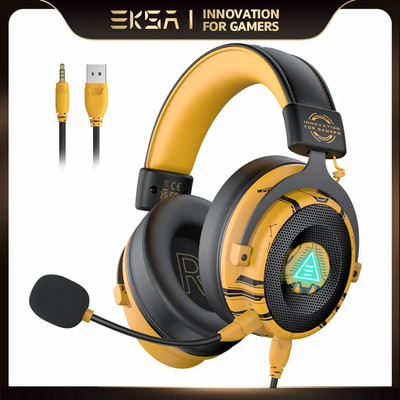 EKSA E900 Pro Gaming 7.1 Surround Wired Headphones Noise Cancelling Microphone