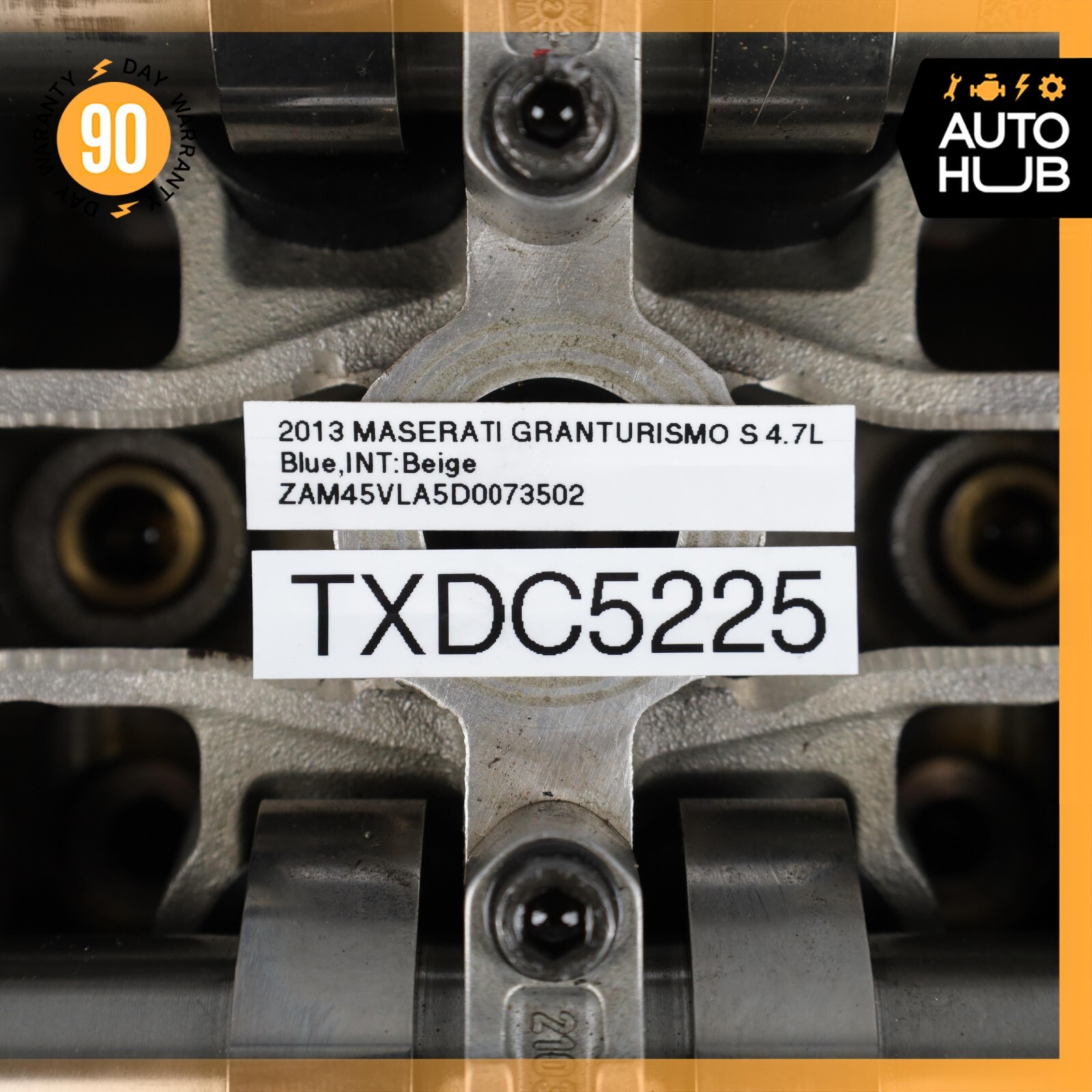09-19 Maserati GranTurismo M145 4.7L Engine Motor Cylinder Head Left Side 33k