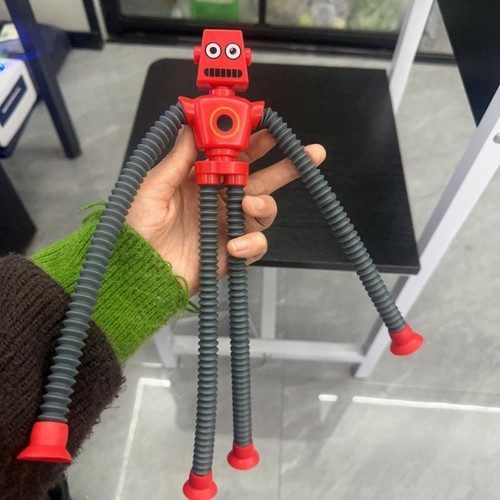Juguete educativo de descompresión con forma de robot tubo telescópico de 2 piezas - Imagen 11 de 35