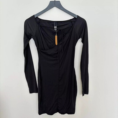 skims mini black dress SKIMS Seamless Sculpt Slip Dress