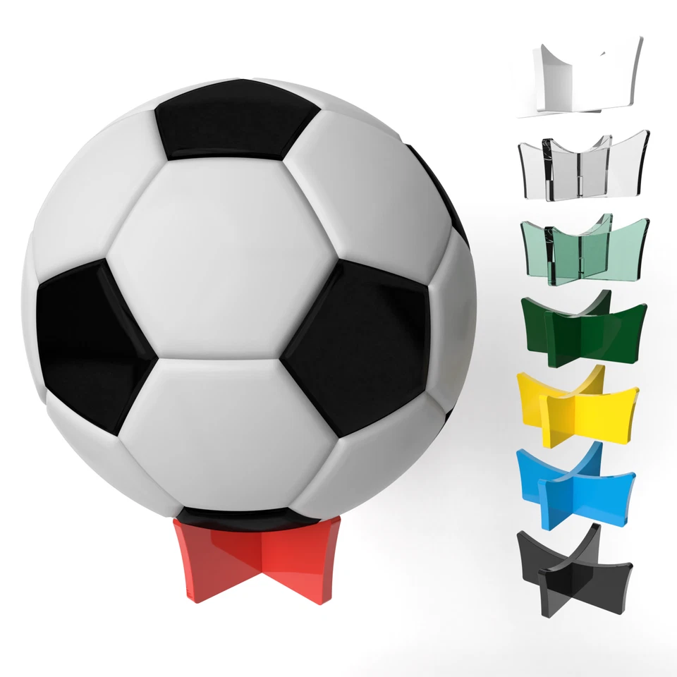 FOCUS DISPLAYS DISPLAY STAND FOR FOOTBALLS PLINTH RISER HOLDER 8 COLOURS