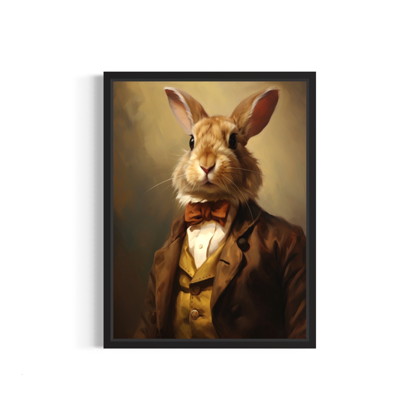 Rabbit Classic Animal Vintage Photo Art Print Poster Wall Art Painting