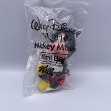 Vintage Walt Disney Mickey Mouse Mini Bean Kellogg s 2001 Sealed