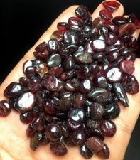 85g 140+PCS Natural RED Garnet Crystal gemstone rough stone Polished  