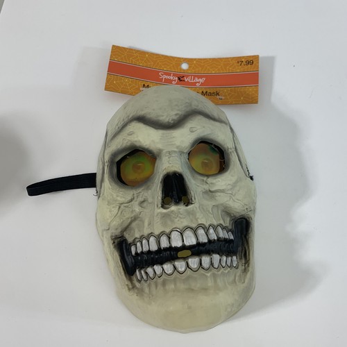 Spooky Village Skull Mysterious Eyes Mask Costume Halloween Mask - Picture 5 of 5