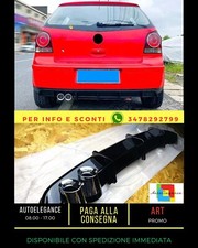 ❤️Diffuseur Noir Brillant Adapté Pour VW Polo MK4 9N GTI❤️