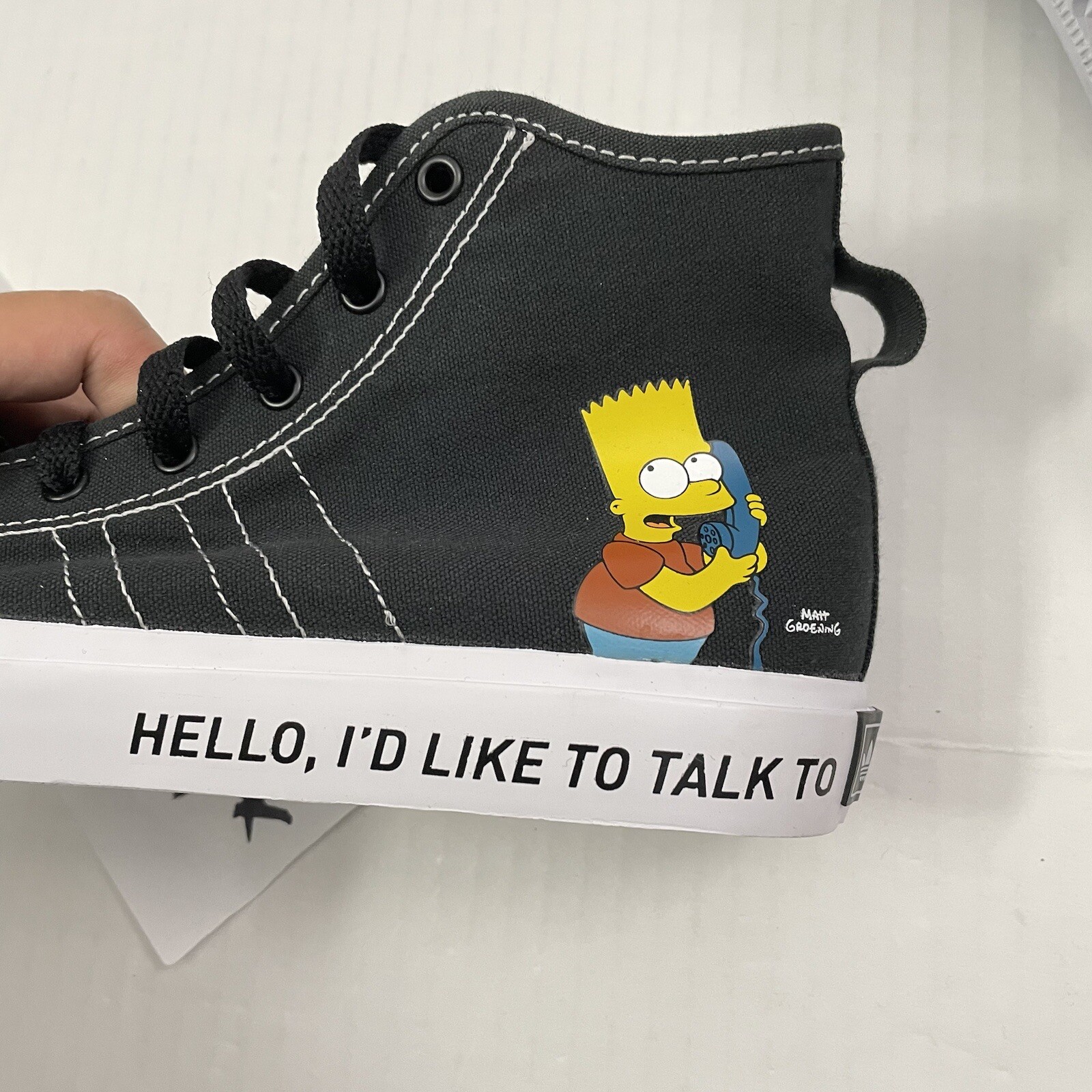 Boys Size 6.5 | Adidas The Simpsons Nizza Hi Top J Pranks On Moe Shoes GZ3538 image 9