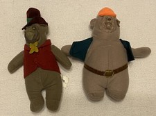 Vintage Disney The Country Bears McDonalds Plush Lot of 2 Happy Meal Toys 2002