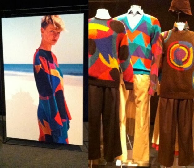 Perry Ellis Vintage Fall 1984 Wool Sonia Delaunay Hand Knit Perry Ellis Vintage Fall 1984 Wool Sonia Delaunay Hand Knit
