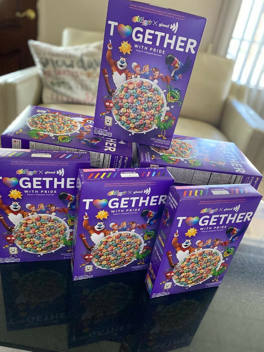 Kelloggs - Together with Pride Cereal - Full Unopened Box - LGBTQ