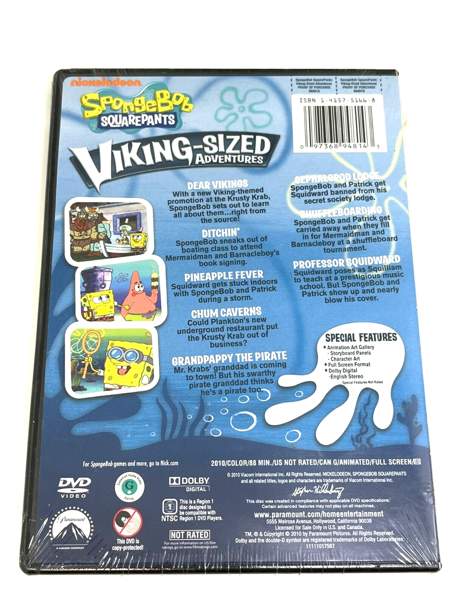 SpongeBob SquarePants: Viking-Sized Adventures (DVD, 2010 SpongeBob SquarePants: Viking-Sized Adventures (DVD, 2010