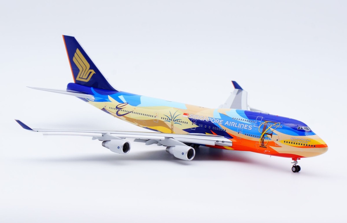 レア物！！SINGAPORE AIRLINE BOEING747-400模型 SQ Wings 1:200 Singapore Airlines Boeing B747-400 Diecast
