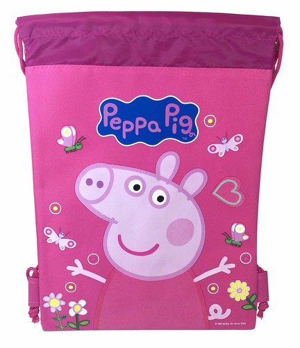 Rosa Peppa Pig Cordón Mochila Bolsa de |