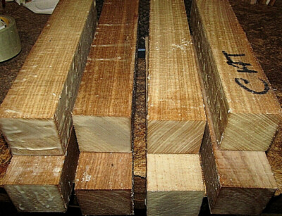 EIGHT (8) CATALPA TURNING BLANKS WOOD LUMBER CALL LATHE CARVE 2'' X 2'' X 11''