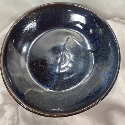 Beautiful Hand Made Pottery Bowl Glazed Marked on Bottom