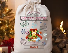 Handmade Personalized Pokemon Large Christmas Santa Sack Present Bag