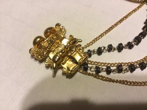 Präkolumbianische Figur & Sinu Hängerkette Brosche Pin vergoldet - Bild 2 von 9