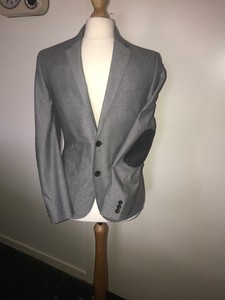 elbow patch blazer h&m