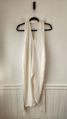 revolve white halter dress x REVOLVE Illegal Halter Gown