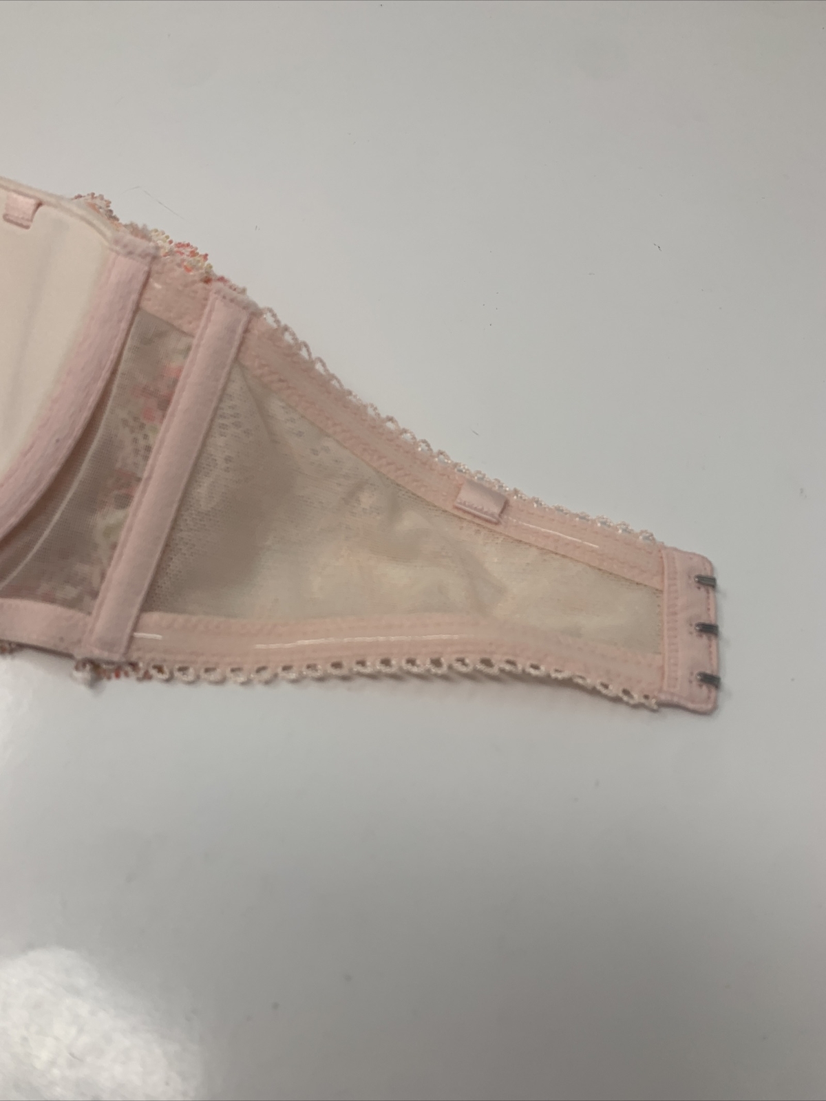 Victoria's Secret Multi-way Position Bra Lace Floral 34C Underwire Light Pink 