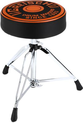 Gretsch Drums 13-inch Drum Throne with Round Badge Logo Infinitely Adjus