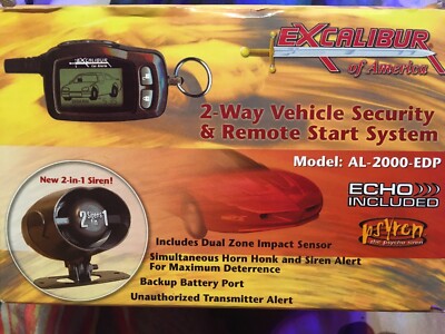 Excalibur 2 Way Security System  PLEASE READ DESCRIPTION BEFORE BUYING