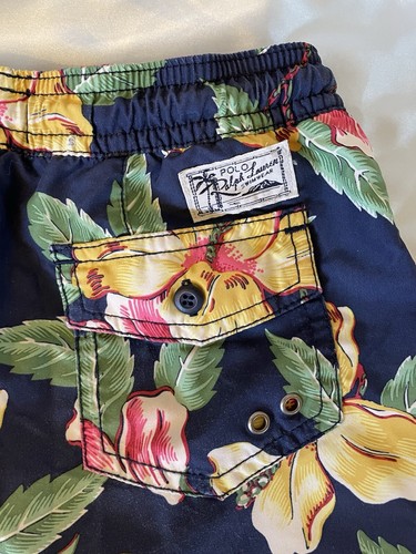 Polo Ralph Lauren Floral Swimming Trunks Boys Size 6 Swim Suit Shorts - Picture 3 of 9
