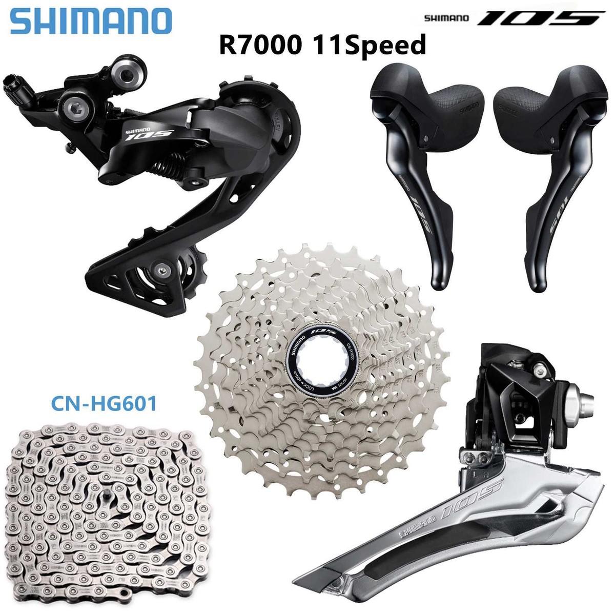 SHIMANO 105 R7000 2x11 Road Bike Groupset Shifter Derailleur