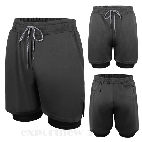Men's Sports Training Running Bodybuilding Workout Fitness Shorts Gym Pants Run - Picture 20 of 23