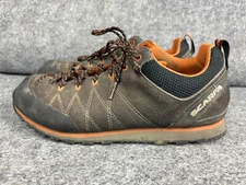 Scarpa Cruz Shoe Men's 9 Brown Suede Leather Low Top Lace Up