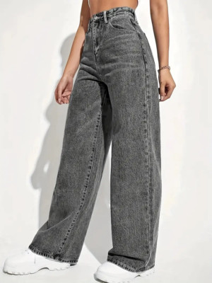Mom Jeans Schlaghose Damen Cowboy High Waist Bootcut Boyfriend Hose Lässig Denim