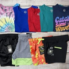 Lot of Boys Athletic Clothes Size XS 4-5 . NWT 9 Piece To Mix And Match.