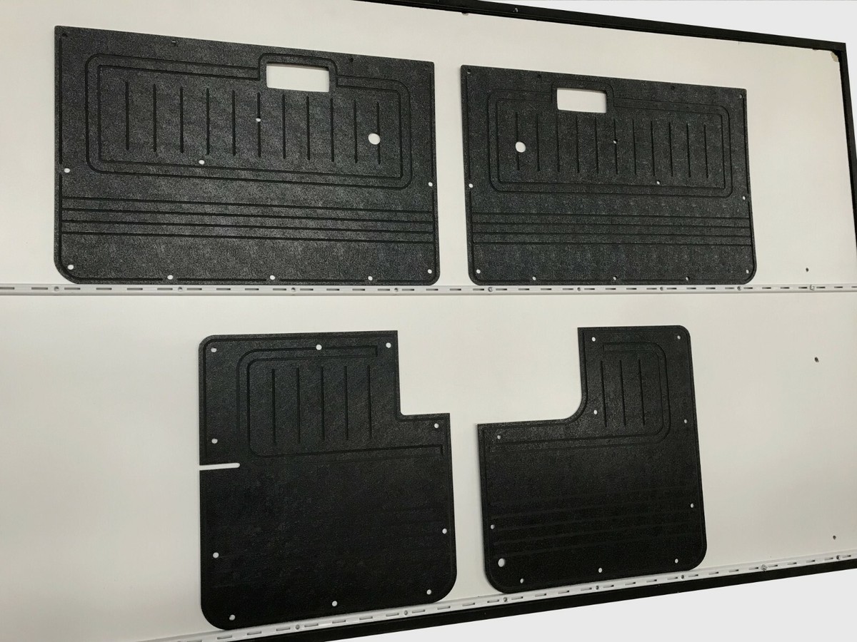 Black Metal Door Fitting Home Doors Pair Of Waterproof ABS Door