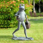 Suave Shopper Frog Garden Sculpture Home Decorative - Aluminum