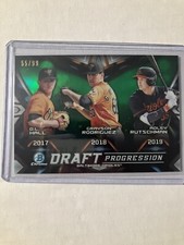 2019 Bowman Draft Progression Green Refractor /99 Adley Rutschman Rodriguez Hall