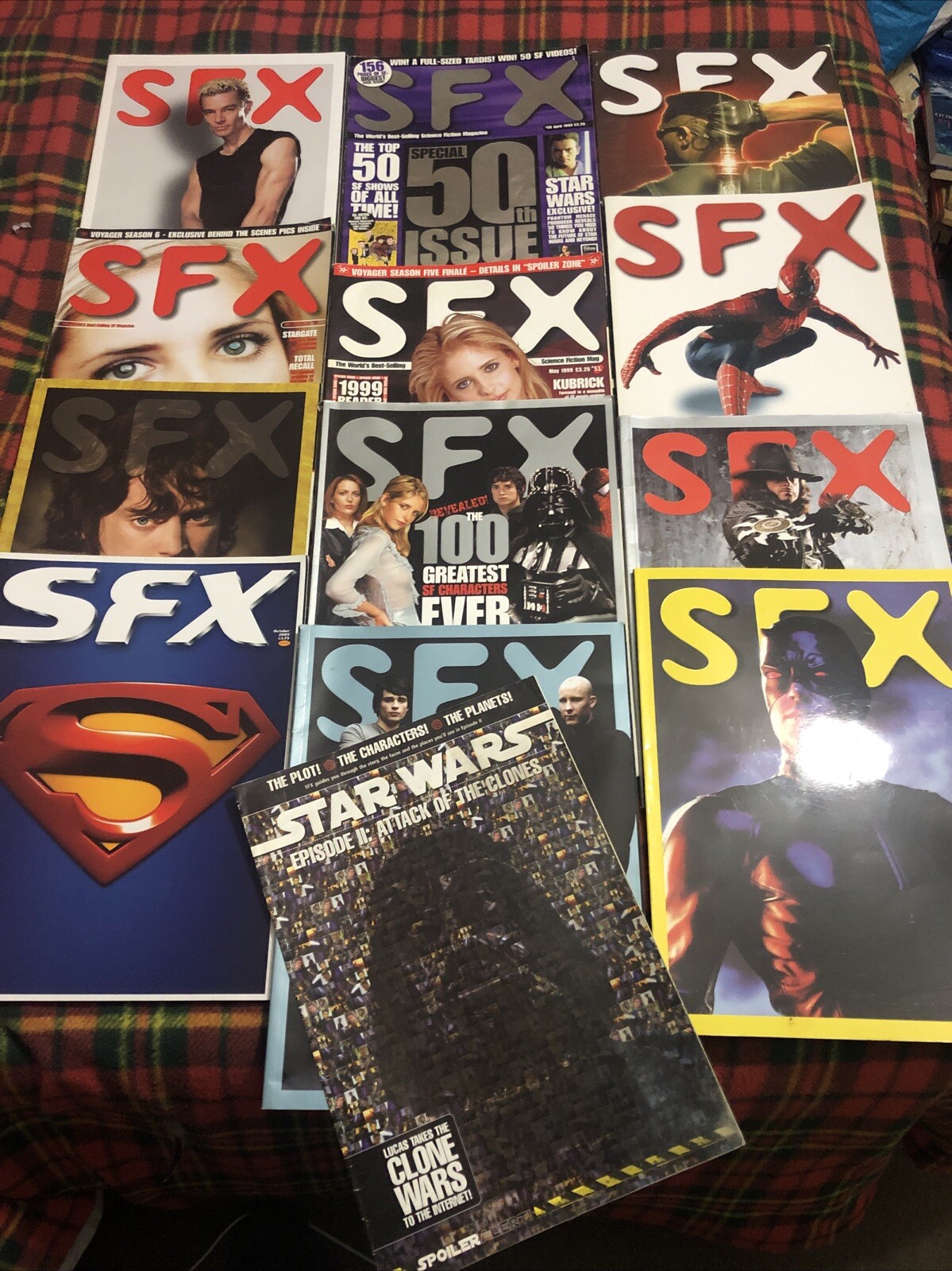 12x SFX Magazine📕1999/2004 Subscriber Editions SpiderMan/Hulk/Lord of the Rings