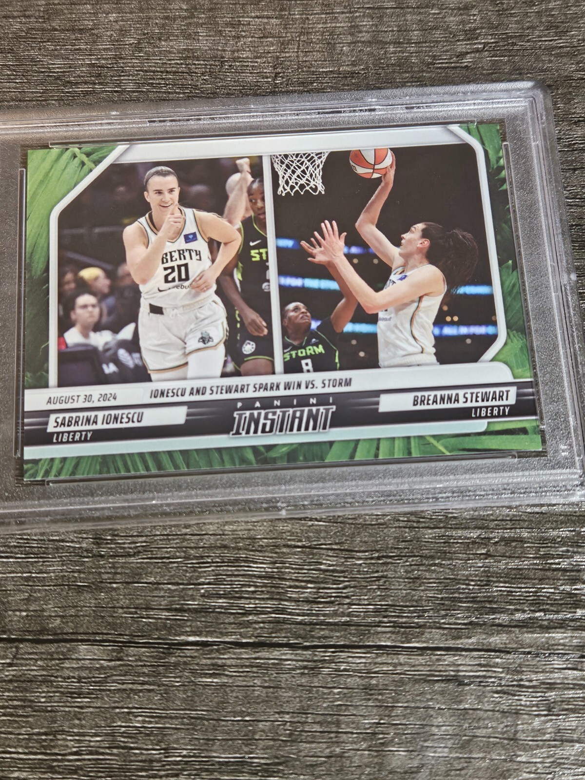 2024 PANINI INSTANT IONESCU/STEWART - JUNGLE CARD "6 of 25" - PSA 10 GEM MINT view 2