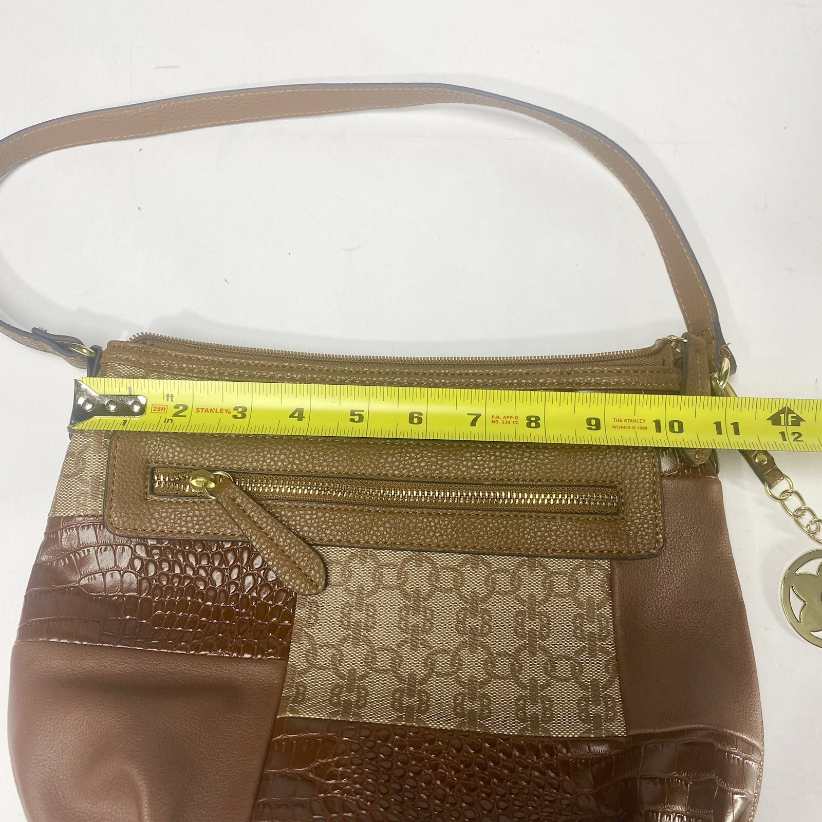 Bueno Signature Patchwork Pattern Shoulder Purse … - image 9