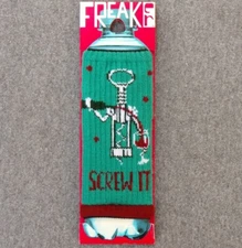 FREAKER Fits Every Bottle Beverage Can Insulator Screw It Wine Bottle Opener NEW