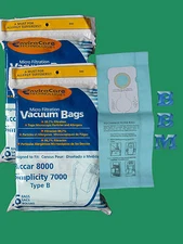 12 Type B Upright Vacuum Cleaner Bags Fit Riccar 7000 8000 Simplicity 7 Series