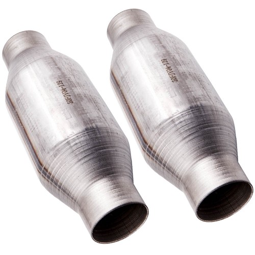 Universal Catalytic Converters 2.25 in Inlet / Outlet 11 in Round Body 410225