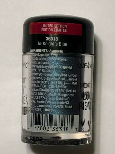 Wet N Wild To-Knight's Blue ColorIcon Loose Pigment Eye Shadow 0.07 oz LIMITED - Picture 2 of 2