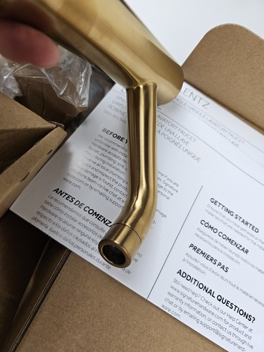 Signature Hardware Lentz Single Hole Bathroom Faucet Brushed Gold 466422 *READ** - Picture 8 of 10