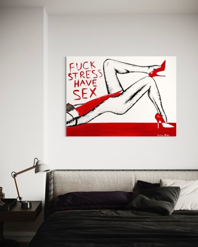 Have Sex, Kristina Mallen | Original Unique Painting on Canvas - Picture 7 of 8